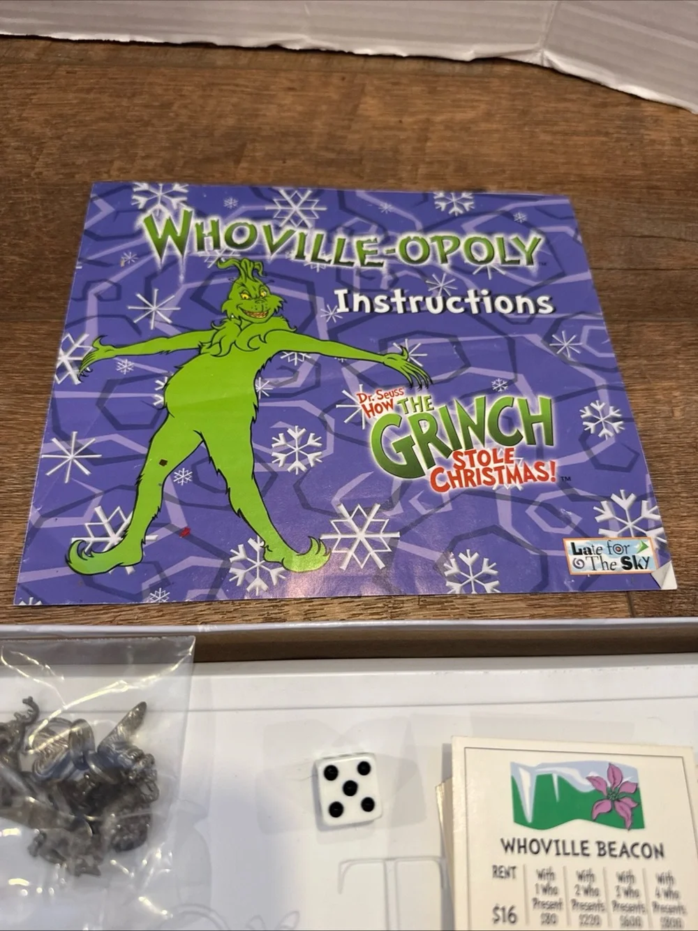 Vintage Whoville-Opoly The Grinch Who Stole Christmas Board Game Complete